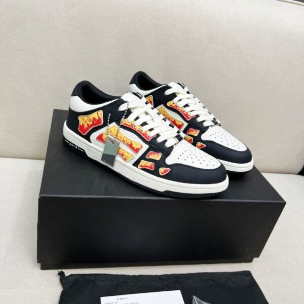 Amiri Sneakers White Black Orange
