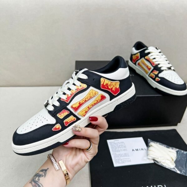 Amiri Sneakers White Black Orange