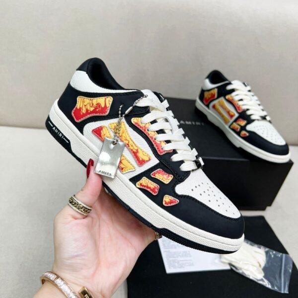 Amiri Sneakers White Black Orange
