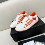 Amiri Sneakers White Orange Gradient