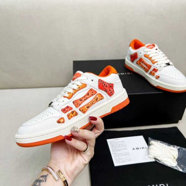 Amiri Sneakers White Orange Gradient