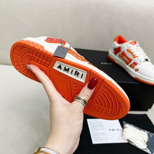 Amiri Sneakers White Orange Gradient