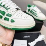 Amiri Sneakers White Green Gradient