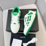 Amiri Sneakers White Green Gradient