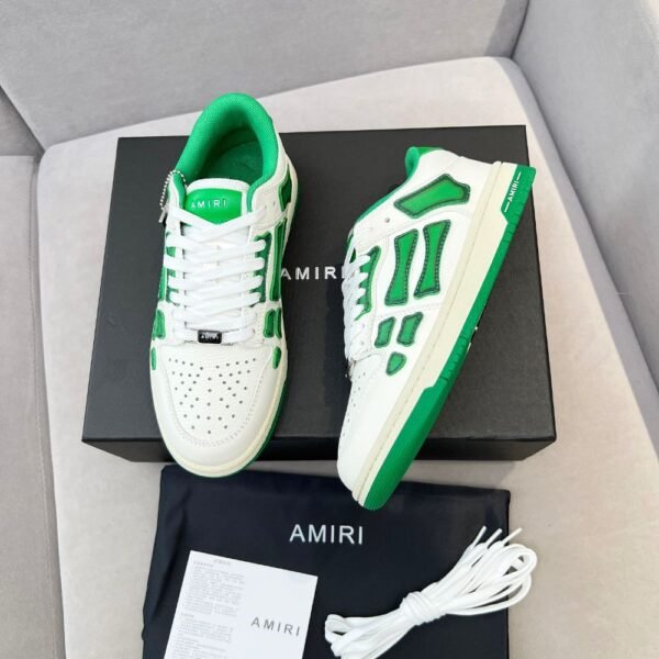 Amiri Sneakers White Green Gradient