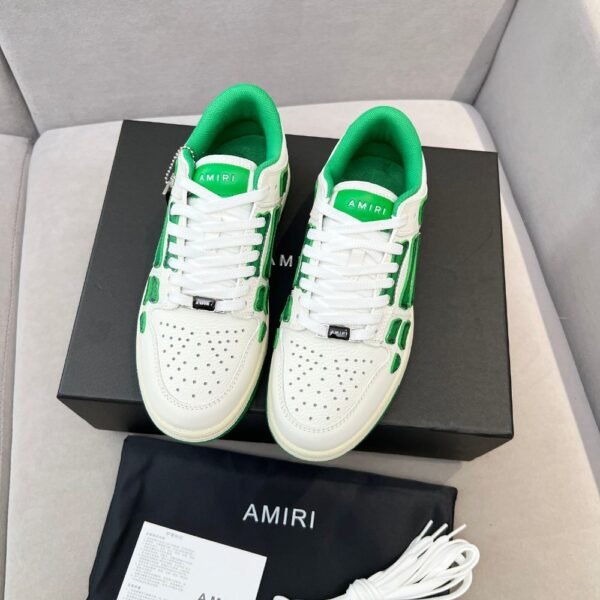 Amiri Sneakers White Green Gradient