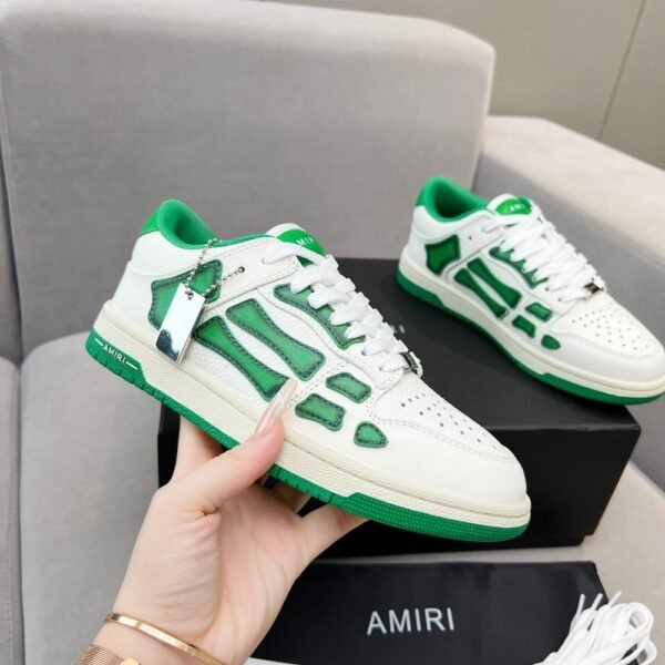 Amiri Sneakers White Green Gradient