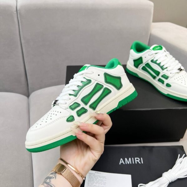 Amiri Sneakers White Green Gradient