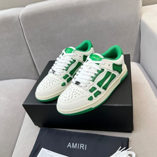 Amiri Sneakers White Green Gradient