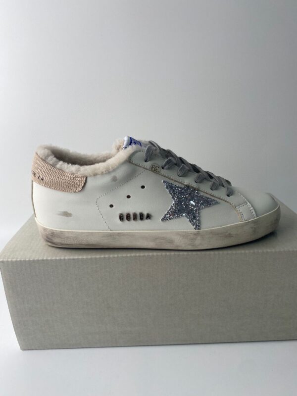 Golden Goose Deluxe Brand Super STAR Silver Star Apricot Tail