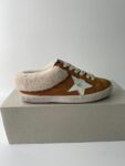 Golden Goose Deluxe Brand Super STAR White Star Yellow Wool Slippers