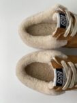 Golden Goose Deluxe Brand Super STAR White Star Yellow Wool Slippers