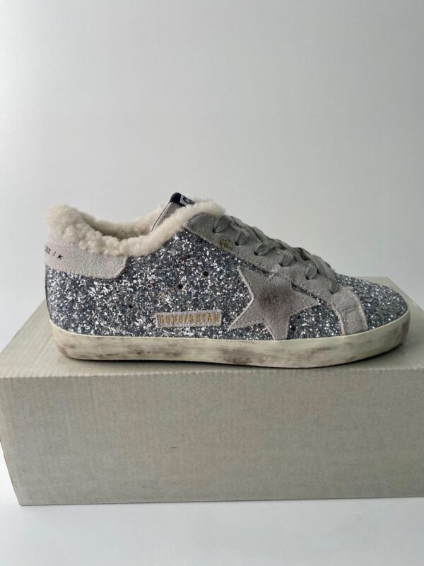 Golden Goose Deluxe Brand Super STAR Silver Glitters