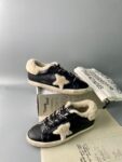 Golden Goose Deluxe Brand Super STAR Black Leather Wool