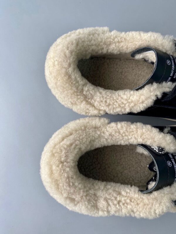 Golden Goose Deluxe Brand Super STAR Black Leather Wool