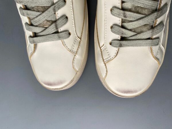 Golden Goose Deluxe Brand Super STAR Gray Star Wool Slippers