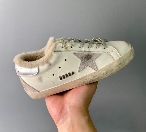 Golden Goose Deluxe Brand Super STAR Gray Star Wool