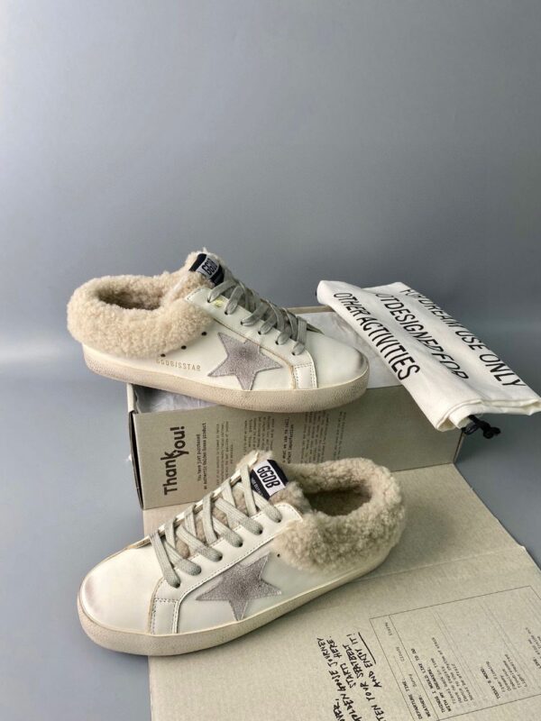 Golden Goose Deluxe Brand Super STAR Gray Star Wool