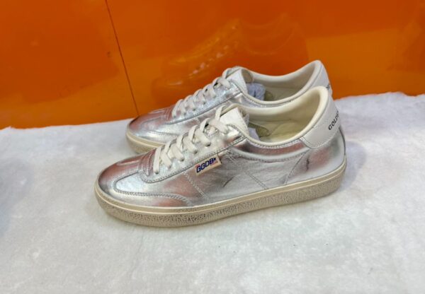 Golden Goose Deluxe Brand Soul STAR Silver Leather