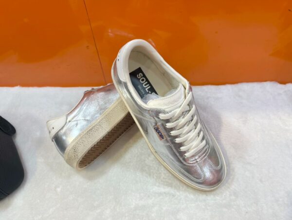 Golden Goose Deluxe Brand Soul STAR Silver Leather