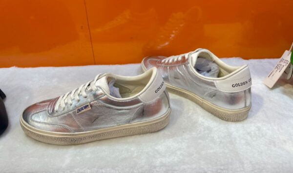 Golden Goose Deluxe Brand Soul STAR Silver Leather