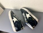 Golden Goose Deluxe Brand  Mid-STAR White Star Black Leather