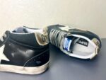 Golden Goose Deluxe Brand  Mid-STAR White Star Black Leather