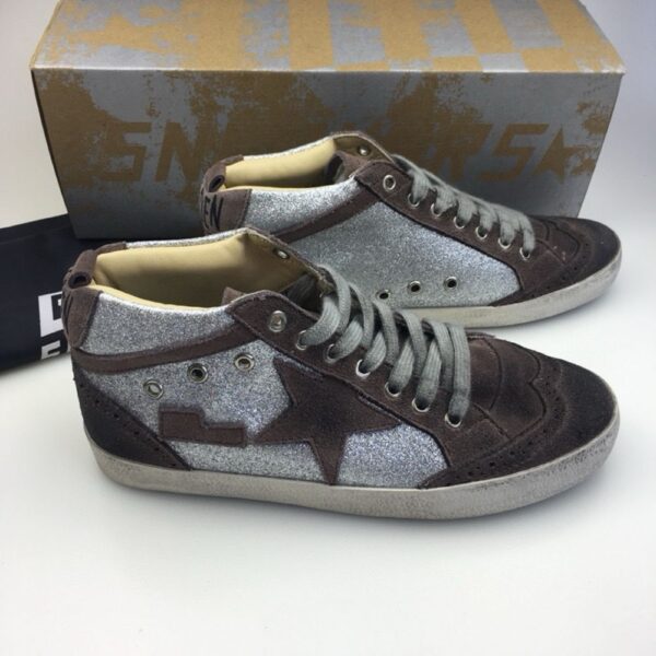 Golden Goose Deluxe Brand  Mid-STAR Coffee Star Silver