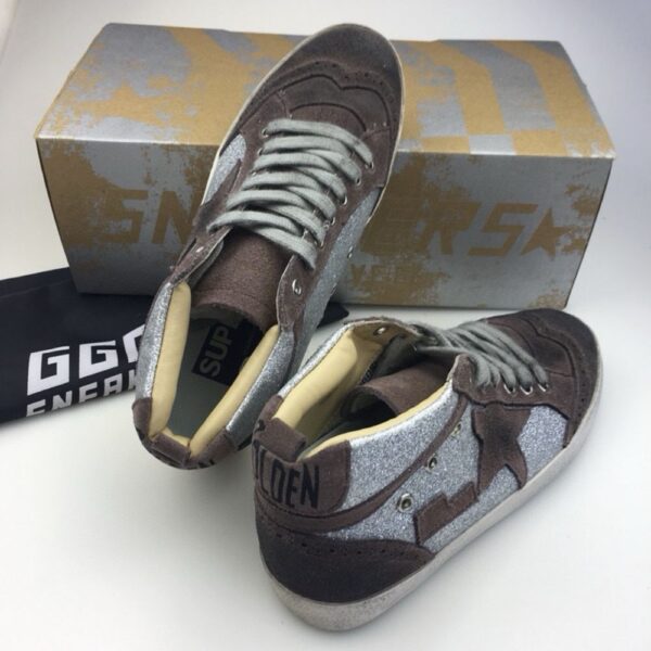 Golden Goose Deluxe Brand  Mid-STAR Coffee Star Silver