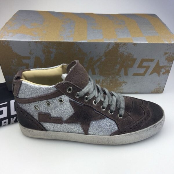 Golden Goose Deluxe Brand  Mid-STAR Coffee Star Silver