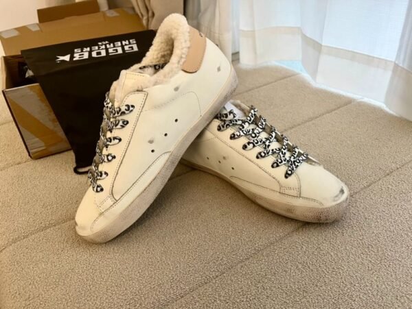 Golden Goose Deluxe Brand Ball-STAR Star Silver Star Apricot Tail Wool