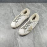 Golden Goose Deluxe Brand Super-Star Wool Star White Leather Wool