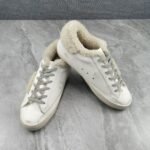 Golden Goose Deluxe Brand Super-Star Wool Star White Leather Wool