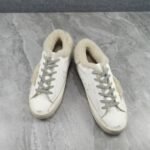 Golden Goose Deluxe Brand Super-Star Wool Star White Leather Wool