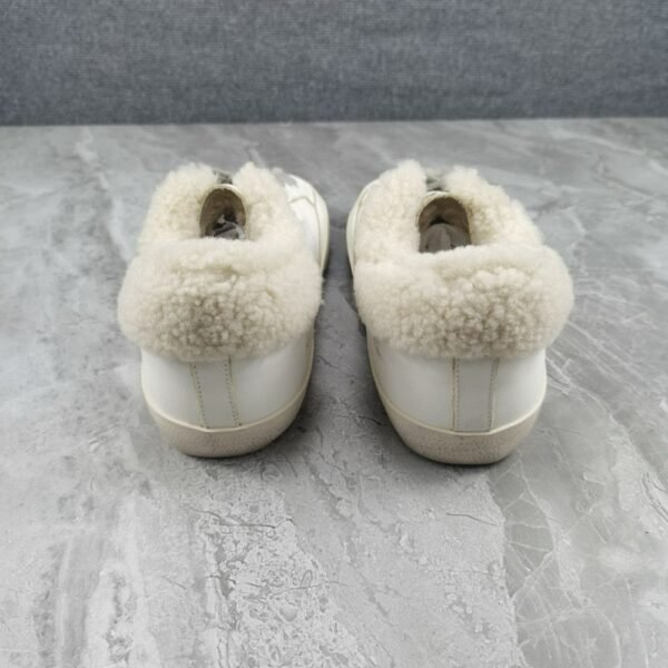 Golden Goose Deluxe Brand Super-Star Wool Star White Leather Wool