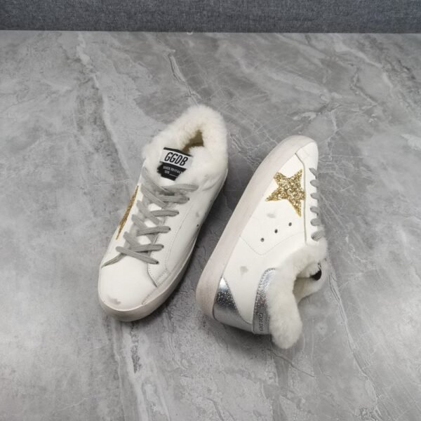Golden Goose Deluxe Brand Super-Star Venus Silver Tail Wool
