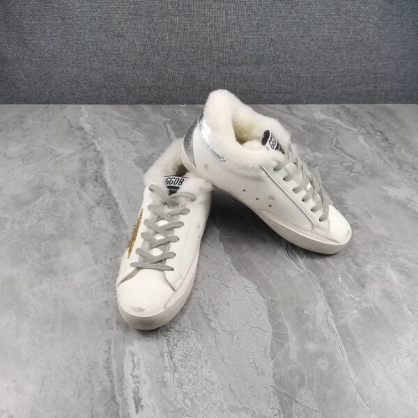 Golden Goose Deluxe Brand Super-Star Venus Silver Tail Wool