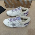 Golden Goose Deluxe Brand Super-Star Gray Star Purple Tail Wool