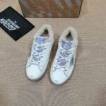 Golden Goose Deluxe Brand Super-Star Gray Star Purple Tail Wool