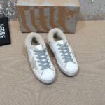 Golden Goose Deluxe Brand Super-Star Wool Star White Leather Wool