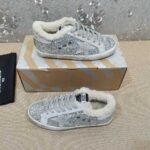 Golden Goose Deluxe Brand Gray Star Silver Flake Wool