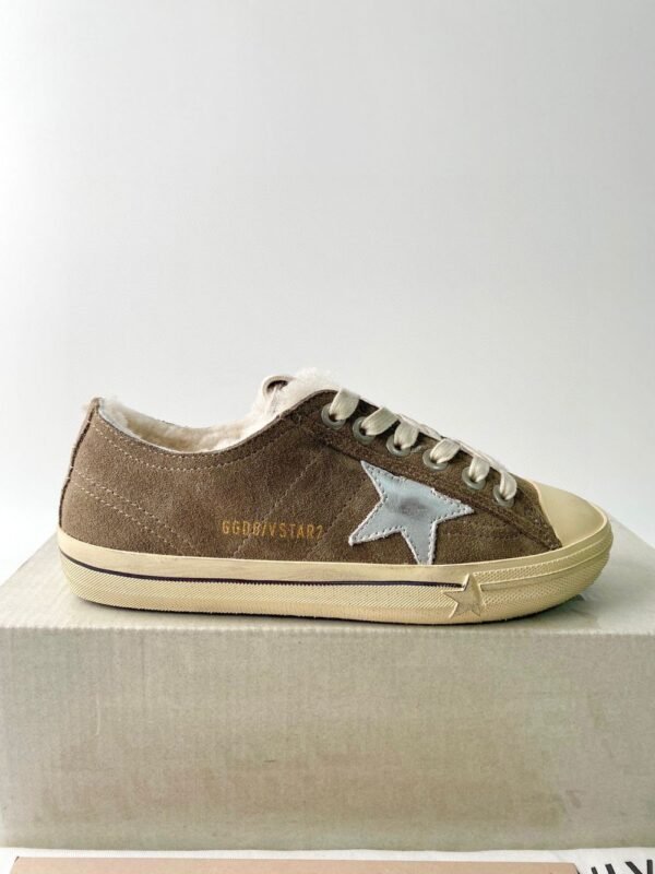 Golden Goose Deluxe Brand Vs-STAR Silver Star Khaki Fleece