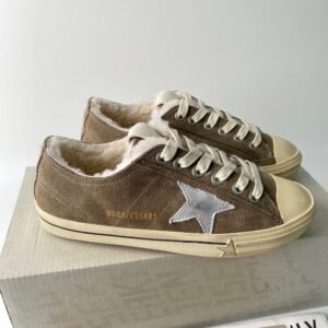 Golden Goose Deluxe Brand Vs-STAR Silver Star Khaki Fleece