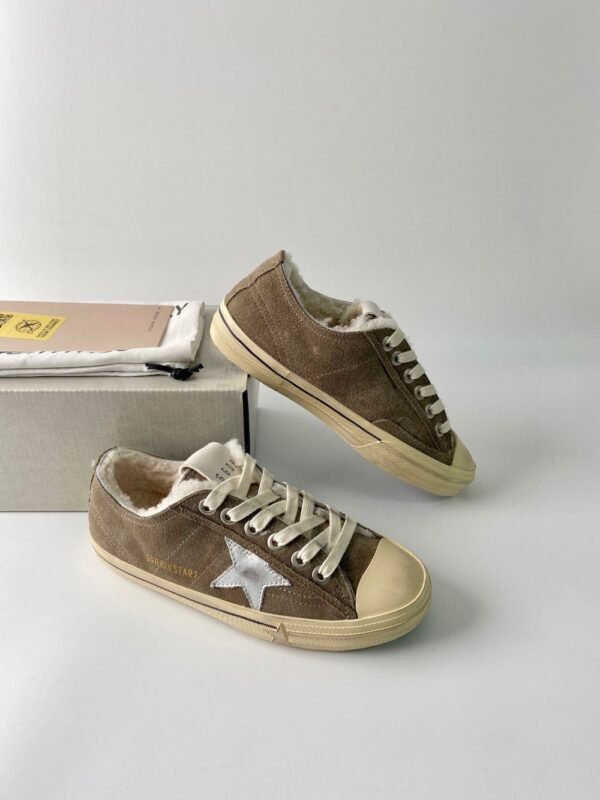 Golden Goose Deluxe Brand Vs-STAR Silver Star Khaki Fleece