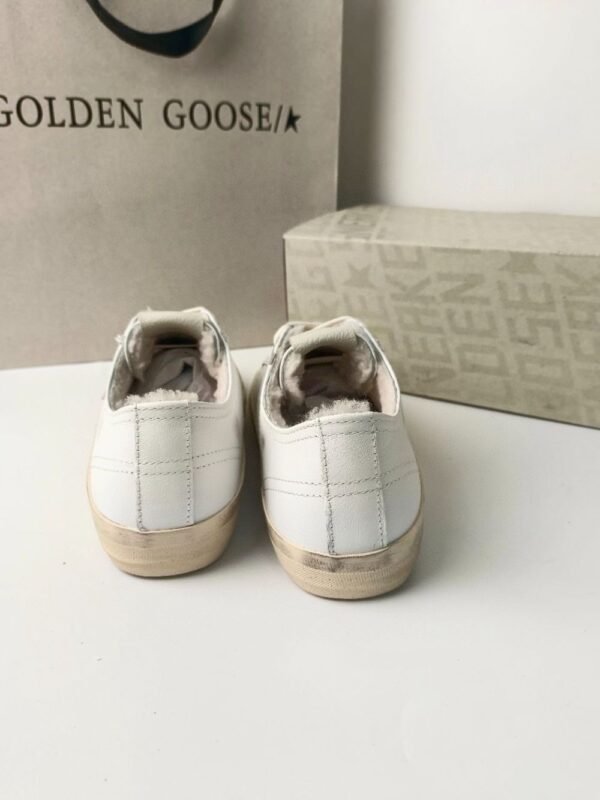 Golden Goose Deluxe Brand Vs-STAR Pink Star White Leather Wool