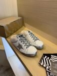 Golden Goose Deluxe Brand Super-Star Silver Star White Leather Wool Slippers