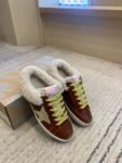 Golden Goose Deluxe Brand Super-Star Venus Red Leather Wool Slippers