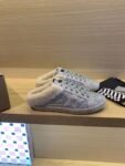 Golden Goose Deluxe Brand Super-Star Grey Star Silver Flake Wool Slippers