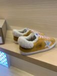 Golden Goose Deluxe Brand Super-Star Silver Star Yellow Velvet