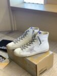 Golden Goose Deluxe Brand Francy-STAR Flash Star White Leather